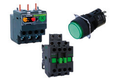 pulsador muletilla emergencia selector contactor Maniobra